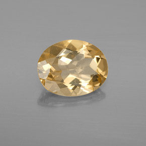 Berilo Dorado Amarillo natural de 2.74 ct, Corte Óvalo, VVS-VS