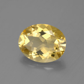 Berilo Dorado Amarillo natural de 2.39 ct, Corte Óvalo, VS