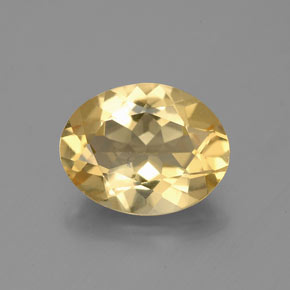 Berilo dorado amarillo natural de 2,16 ct, corte óvalo, VS