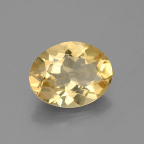 Berilo dorado amarillo natural de 2,16 ct, corte óvalo, VS