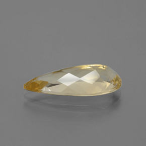 Berilo dorado amarillo natural de 4,58 ct, en forma de pera, VVS-VS
