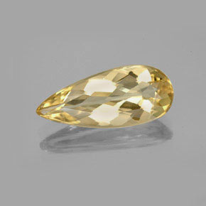Berilo Dorado Amarillo natural de 4.11 ct, En forma de pera, VVS