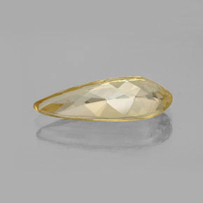 Berilo Dorado Amarillo natural de 4.11 ct, En forma de pera, VVS