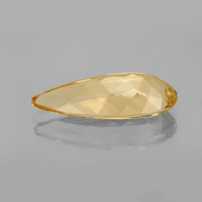 Berilo dorado amarillo natural de 4,92 ct, en forma de pera, VVS-VS