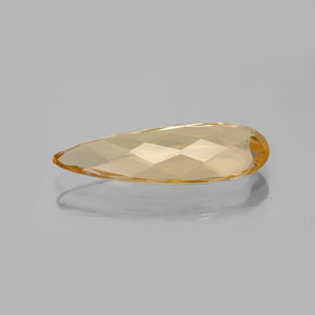 Berilo dorado amarillo natural de 3,82 ct, en forma de pera, VVS