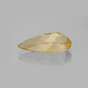 Berilo dorado amarillo natural de 3,76 ct, en forma de pera, VS