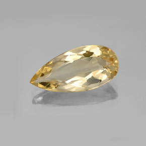 Berilo Dorado Amarillo natural de 3.93 ct, En forma de pera, VVS