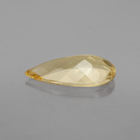 Berilo dorado amarillo natural de 3,40 ct, en forma de pera, VVS
