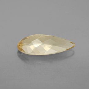 Berilo dorado amarillo natural de 3,62 ct, en forma de pera, VVS