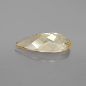 Berilo dorado amarillo natural de 3,42 ct, en forma de pera, VVS-VS