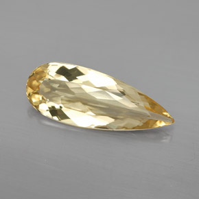 Berilo Dorado Amarillo natural de 3.75 ct, En forma de pera, VVS