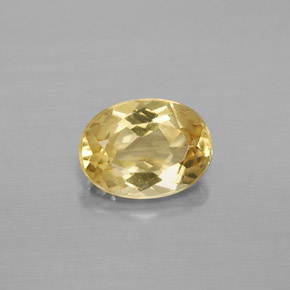 Berilo Dorado Amarillo natural de 1.16 ct, Corte Óvalo, VS