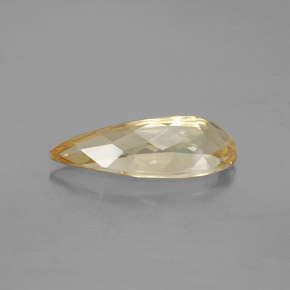 Berilo dorado amarillo natural de 3,83 ct, en forma de pera, VS