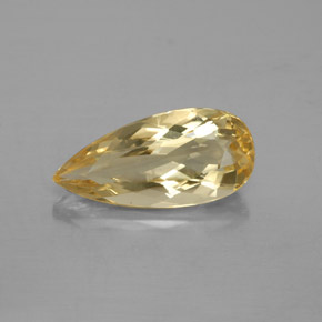 Berilo Dorado Amarillo natural de 3.26 ct, En forma de pera, VS