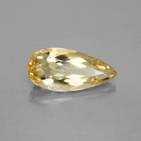 Berilo Dorado Amarillo natural de 3.26 ct, En forma de pera, VS