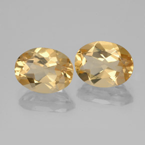 Gemas de berilo dorado amarillo natural de  ct, corte óvalo, VVS-VS