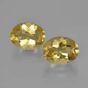 Gemas de Berilo Dorado Amarillo-dorado claro natural de 3.67 ct, Corte Óvalo, VS