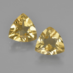 Gemas de Berilo Dorado Amarillo natural de 2.76 ct, Trillón, VVS