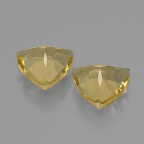 Gemas de Berilo Dorado Amarillo natural de 2.76 ct, Trillón, VVS