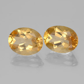 Gemas de Berilo Dorado Dorado naranja natural de 3.67 ct, Corte Óvalo, VVS-VS