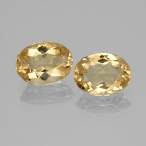 Gemas de berilo dorado amarillo natural de  ct, corte óvalo, VS