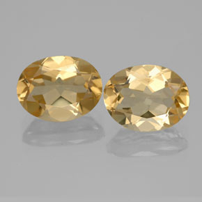 Gemas de berilo dorado amarillo natural de 3,61 ct, corte óvalo, VVS