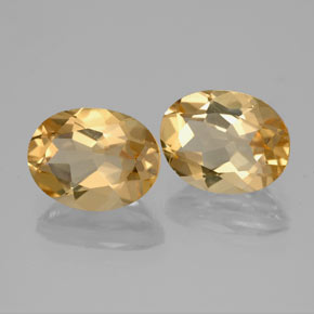 Gemas de berilo dorado amarillo natural de 3,61 ct, corte óvalo, VVS