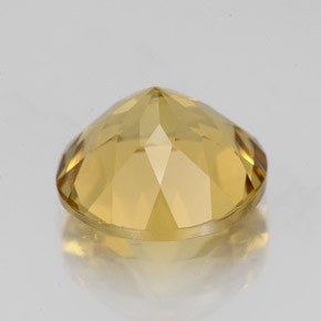 Berilo dorado amarillo natural de 3,53 ct, corte redondo, VS