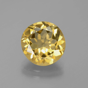 Berilo dorado Amarillo natural de 3.30 ct, Redondo, VS