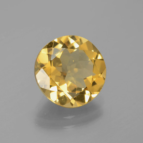 Berilo dorado Amarillo natural de 3.30 ct, Redondo, VS