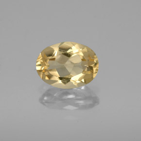 Berilo dorado amarillo natural de 1,13 ct, corte óvalo, VVS-VS