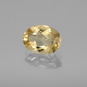 Berilo dorado amarillo natural de 1,13 ct, corte óvalo, VVS-VS