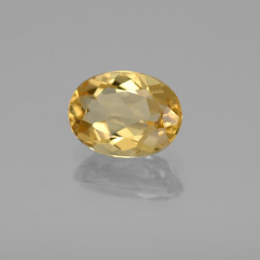 Berilo Dorado Amarillo natural de 1.11 ct, Corte Óvalo, VVS-VS