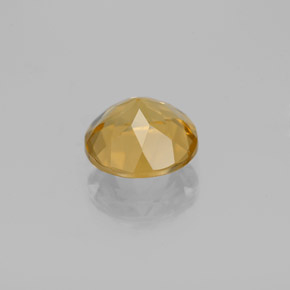 Berilo dorado amarillo natural de 1,67 ct, corte redondo, VVS-VS