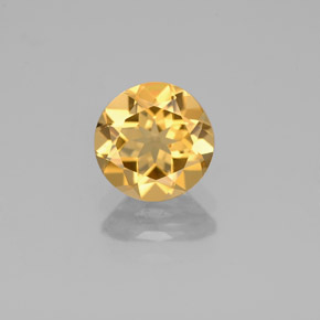 Berilo dorado amarillo natural de 1,20 ct, corte redondo, VS
