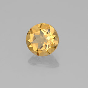Berilo dorado amarillo natural de 1,20 ct, corte redondo, VS