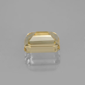 Berilo dorado amarillo natural de 1,63 ct, corte esmeralda, VVS-VS