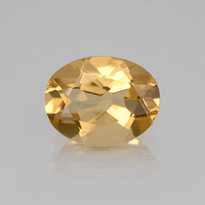 Berilo Dorado Amarillo natural de 1.57 ct, Corte Óvalo, VVS-VS