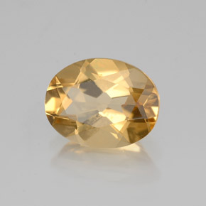 Berilo Dorado Amarillo natural de 1.57 ct, Corte Óvalo, VVS-VS