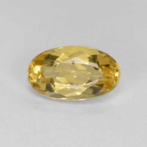 Berilo Dorado Naranja dorado natural de 1.47 ct, Corte Óvalo, VVS-VS