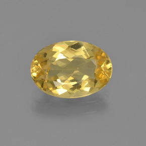 Berilo Dorado Amarillo natural de 1.80 ct, Corte Óvalo, VS