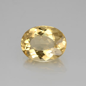 Berilo dorado amarillo natural de 1,92 ct, corte óvalo, VVS-VS