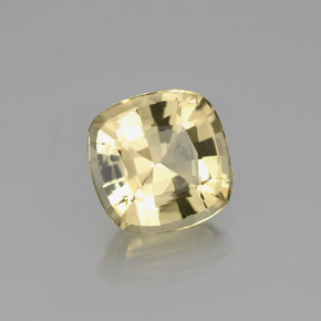 Berilo dorado amarillo natural de 1,27 ct, corte cojín, VS