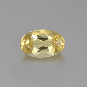Berilo dorado amarillo natural de 1,00 ct, corte óvalo, VVS-VS