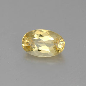 Berilo dorado amarillo natural de 1,00 ct, corte óvalo, VVS-VS