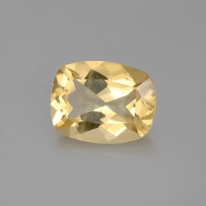Berilo dorado amarillo natural de 1,95 ct, corte cojín, VS