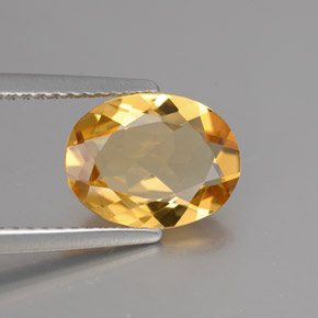 Berilo Dorado Amarillo natural de 1.84 ct, Corte Óvalo, VS