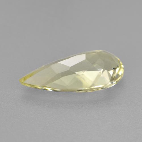 Berilo dorado amarillo natural de 1,51 ct, en forma de pera, VVS-VS