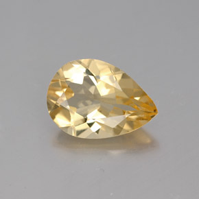 Berilo Dorado Amarillo natural de 1.75 ct, En forma de pera, VVS-VS