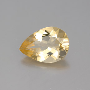 Berilo Dorado Amarillo natural de 1.75 ct, En forma de pera, VVS-VS